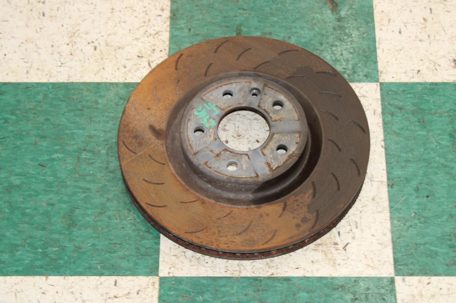 15-19 C7 Vette Z51 Front Driver Left LF Slotted Disc Brake Rotor OEM OE Factory
