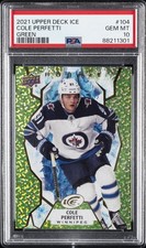 2021 UD ICE GREEN #104 COLE PERFETTI PSA 10