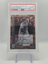 2025 Topps Chrome - Rookie Autographs Dillon Dingler #RA-DD Org/Blk LavaLamp /35