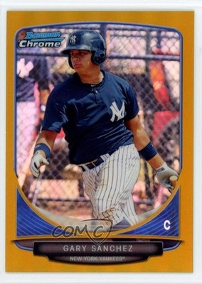 2013 Bowman Draft Top Prospects Chrome Gold Refractor /50 Gary Sanchez 6m7