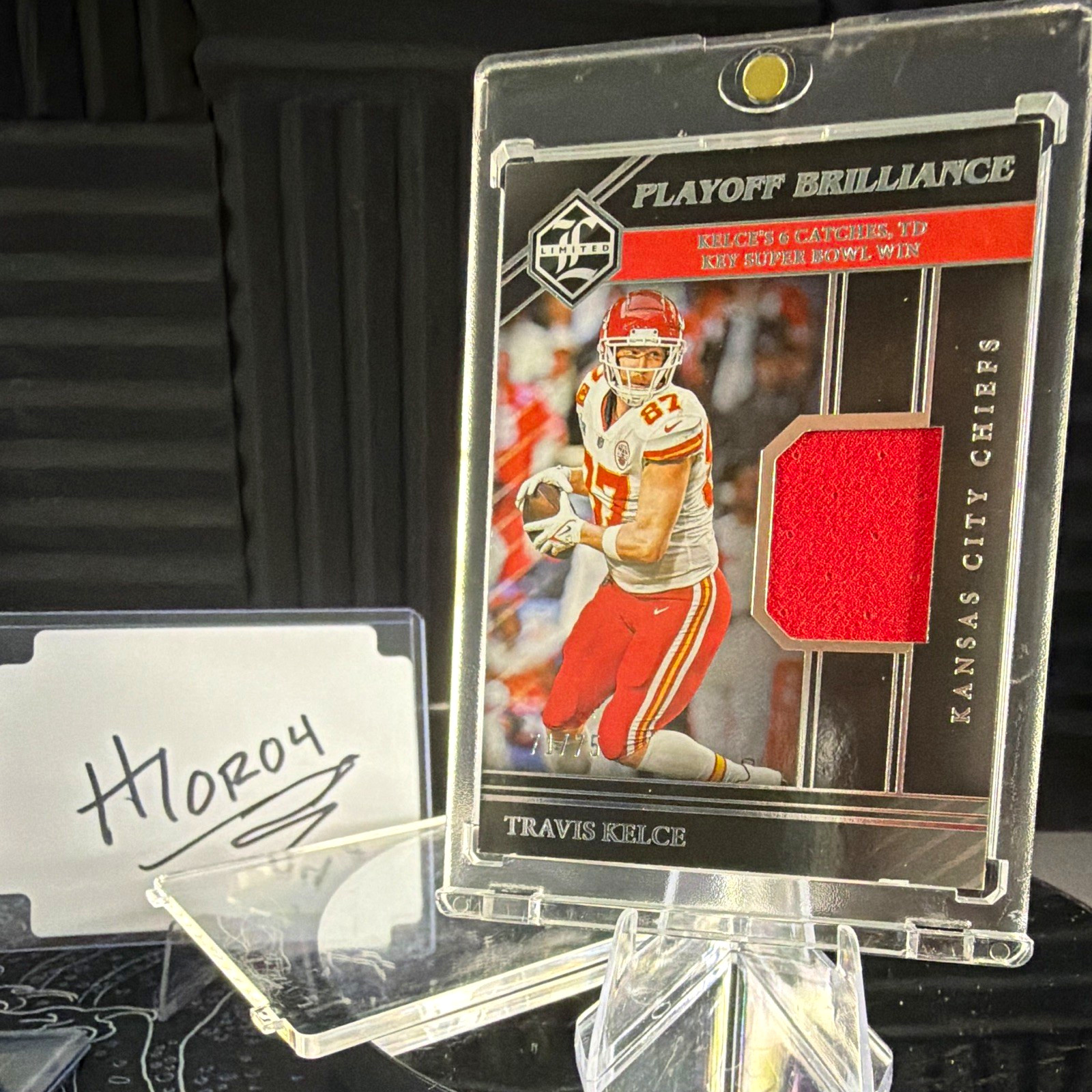 Panini 2023 Limited Travis Kelce Playoff Brilliance Patch #PB-TKE 71/75