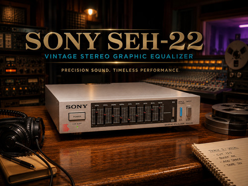 SONY SEH-22 🌈RaRe🌈 Vintage Compact Stereo  Equalizer
