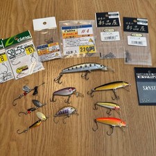 Fishing Lure Set Hard Baits Minow Plugs Assorted Condition Good