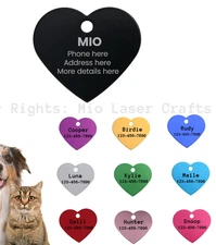 Engraved Pet ID, Pet Tags, Cat Tags, Dog Tags, Metal Tags, Premium Tags