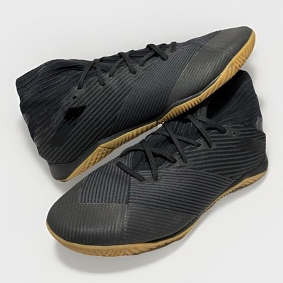 Adidas Men's NEMEZIZ 19.3 Futsal Mens Size 11.5 Indoor Soccer Shoes Black Gum