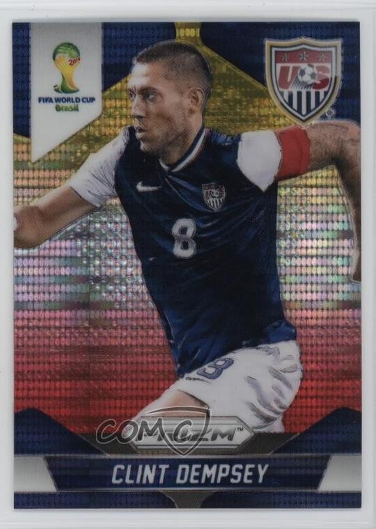 2014 Panini Prizm World Cup Yellow & Red Pulsar Prizm Clint Dempsey #69 1t1d