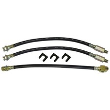 65-68 Pontiac Grand Prix Front Rear Drum Brake Rubber Flex Hose Line Set Kit