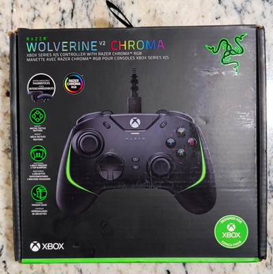 Razer Wolverine V2 Chroma Wired Chroma RGB Controller Xbox Series X|S Black