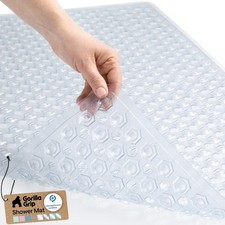 Patented Square Shower Stall Mat, Small Bathtub Floor Mats for Stand Up Showers,