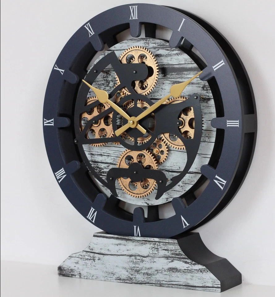 The Gears Reloj CANADA LINE REPISA RELOJ REDONDO (PARED HÍBRIDA) 16 PULGADAS GRIS Y BLANCO Foto 4 de 4