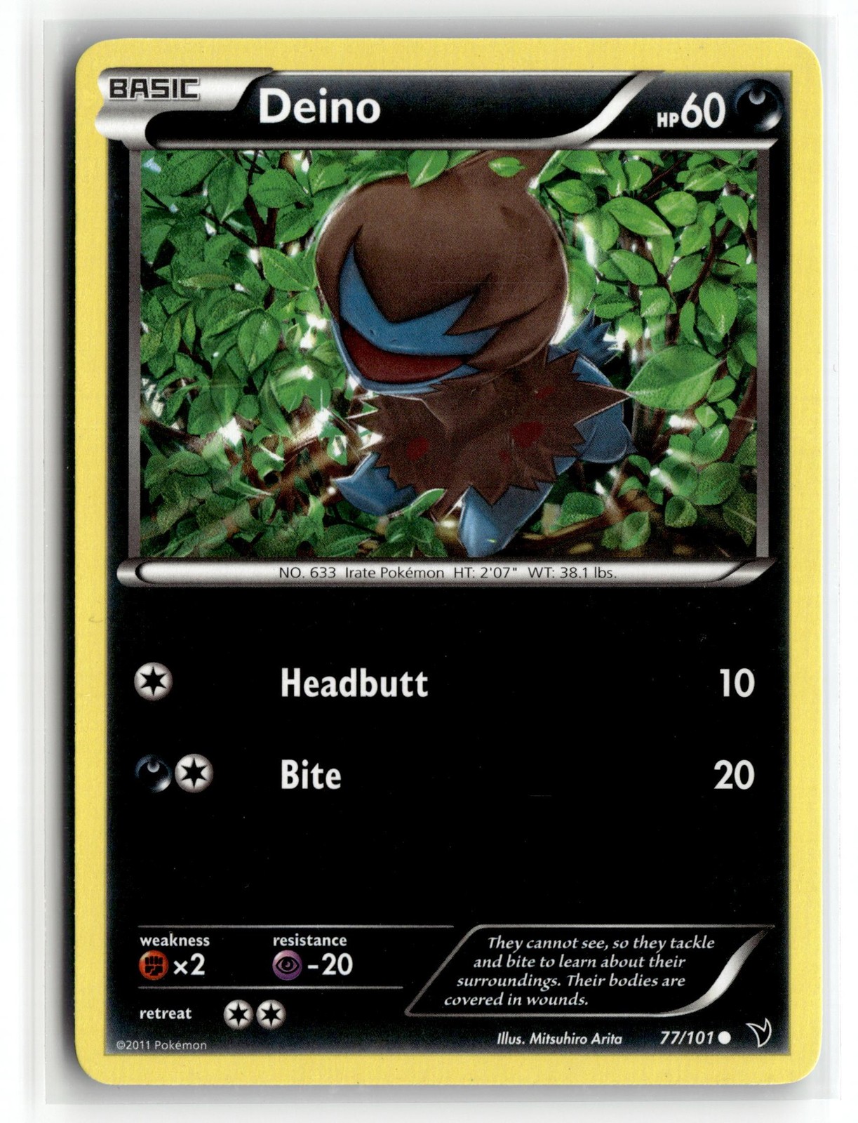 Pokemon: Noble Victories #77/101 Deino- Common.VO5