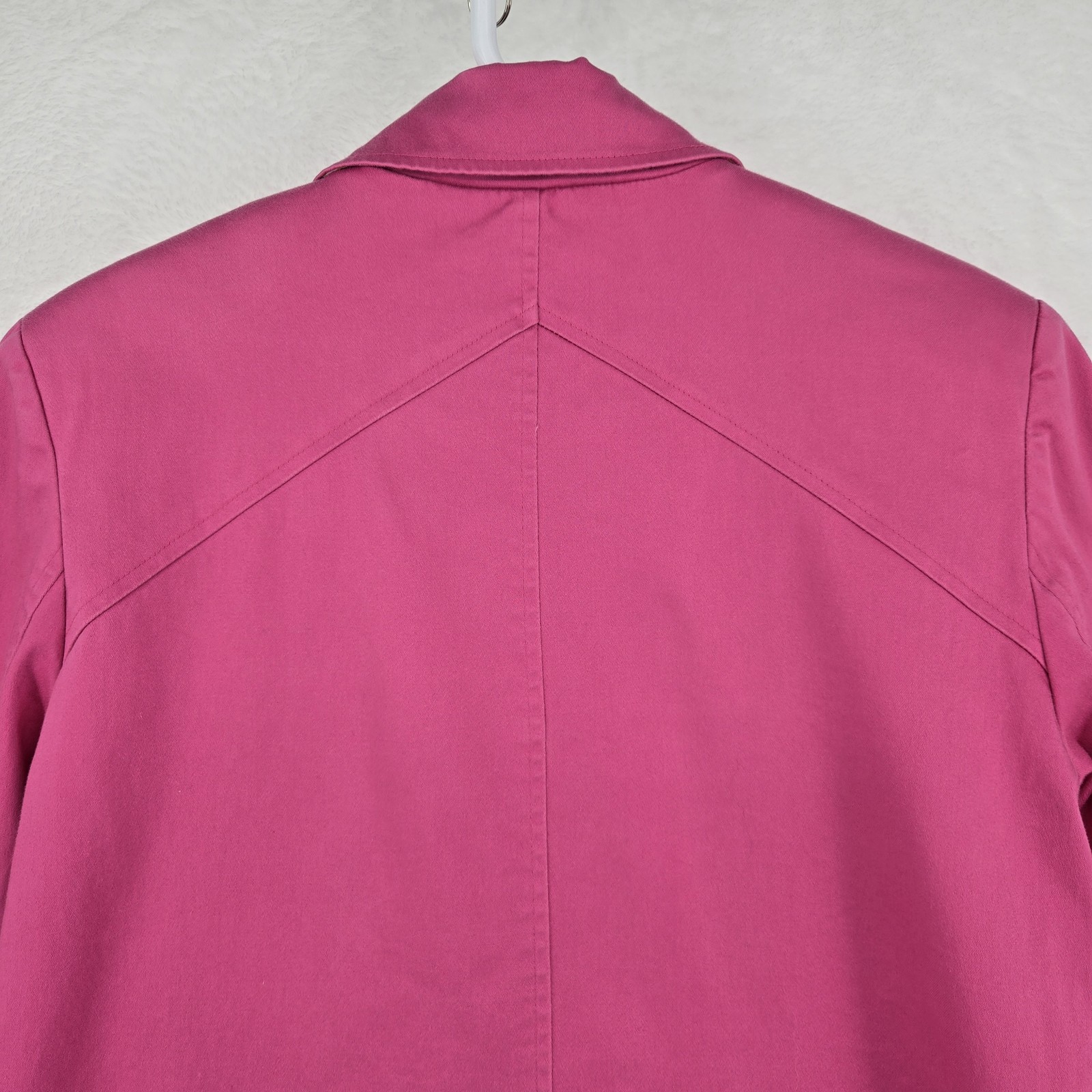 Talbots Jacket Womens Medium Collared Floral Line… - image 8