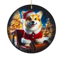 Corgi Pembroke Christmas Tree Porcelain Ornament