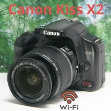 Canon EOS Kiss Digital X2 DSLR Camera with 2 Batteries and 18-55mm Lens