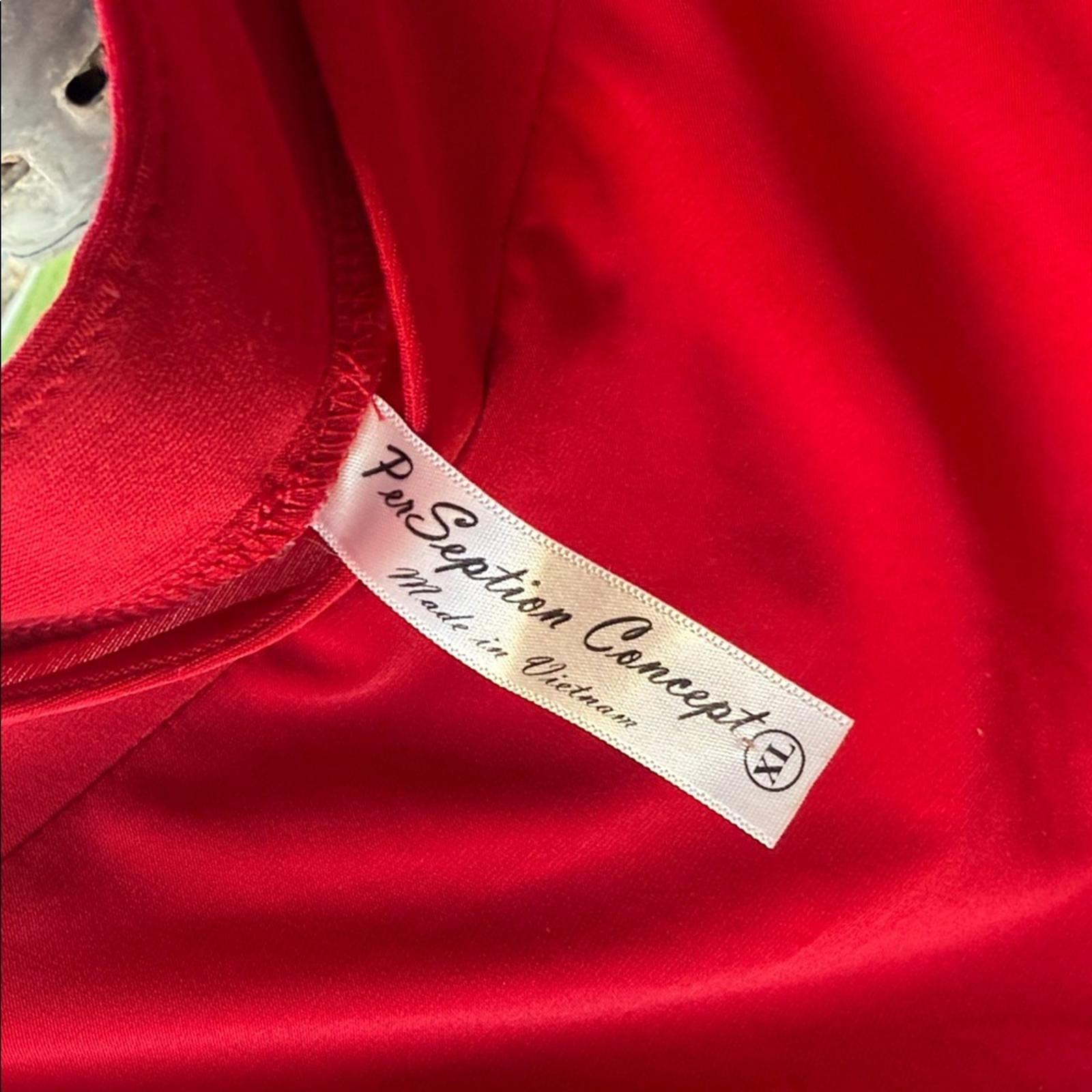 PerSeption Concept Scarlet Blouse cold shoulder - image 3