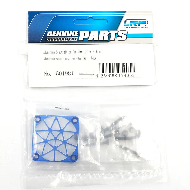 LRP Aluminum Safety Mesh Blue For 40mm Fan # LRP501981 - Image 3 of 4