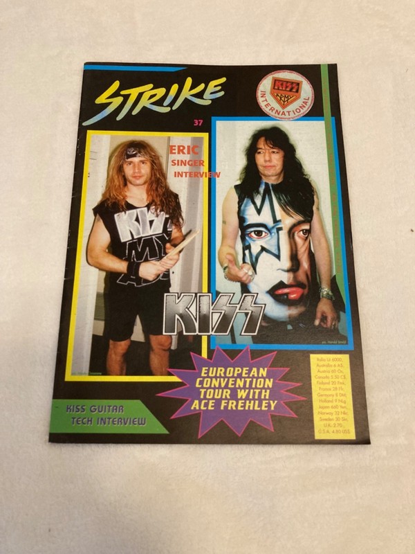 #37 KISS 1995 STRIKE MAGAZINE European Convention Tour with Ace Frehley