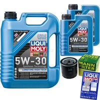 Mann Inspektionspaket 7L Liqui Moly Longtime 5W-30 FüR Toyota Hilux Vpick-Up 2.4