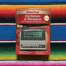 Franklin Dictionary  Thesaurus w/ Comprehensive Reference Set MWD-1490 - Sealed