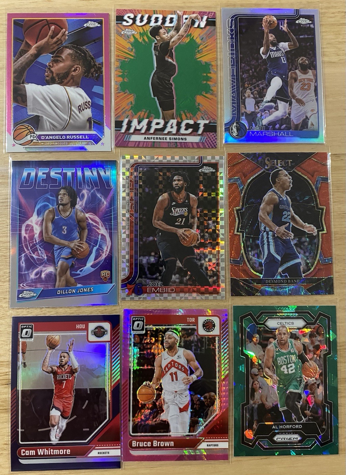 NBA Card Lot 100+ Cards (Autos,#’d, Prizms,Refractors,Parallels,Inserts,RC’s) view 6