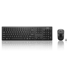 Lenovo 100 Wireless Keyboard and Mouse Combo   Cordless Set with Spill Black