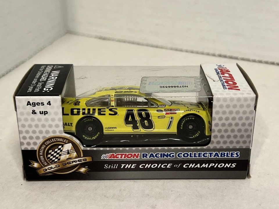 Jimmie Johnson #48 Lowe’s Daytona Yellow 2013 Chevy SS 1:64 Action Racing MIB - Image 3 of 4