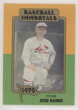 1980-84 SSPC Baseball Immortals 1st Printing Jesse Haines #118 HOF te2