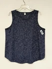 NEW Old Navy High-Neck Rib-Knit Swing Tank Women's Size XL Navy Luxe Top 552587
