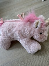Pink Unicorn Plush Bag for Girls byc1