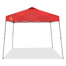 Crown Shades 11' x 11' Base 9' x 9' Top Canopy w/Carry Bag, Red Open Box  Used 