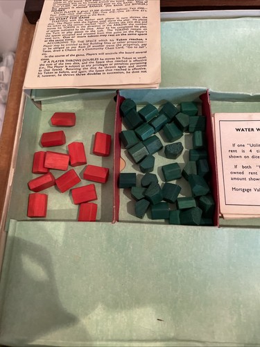 Vintage Monopoly Board Game Original Classic 1961 Parker Bros Waddingtons - Picture 6 of 10