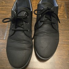 wonder nation boys casual black oxford size 6 with memory foam insole