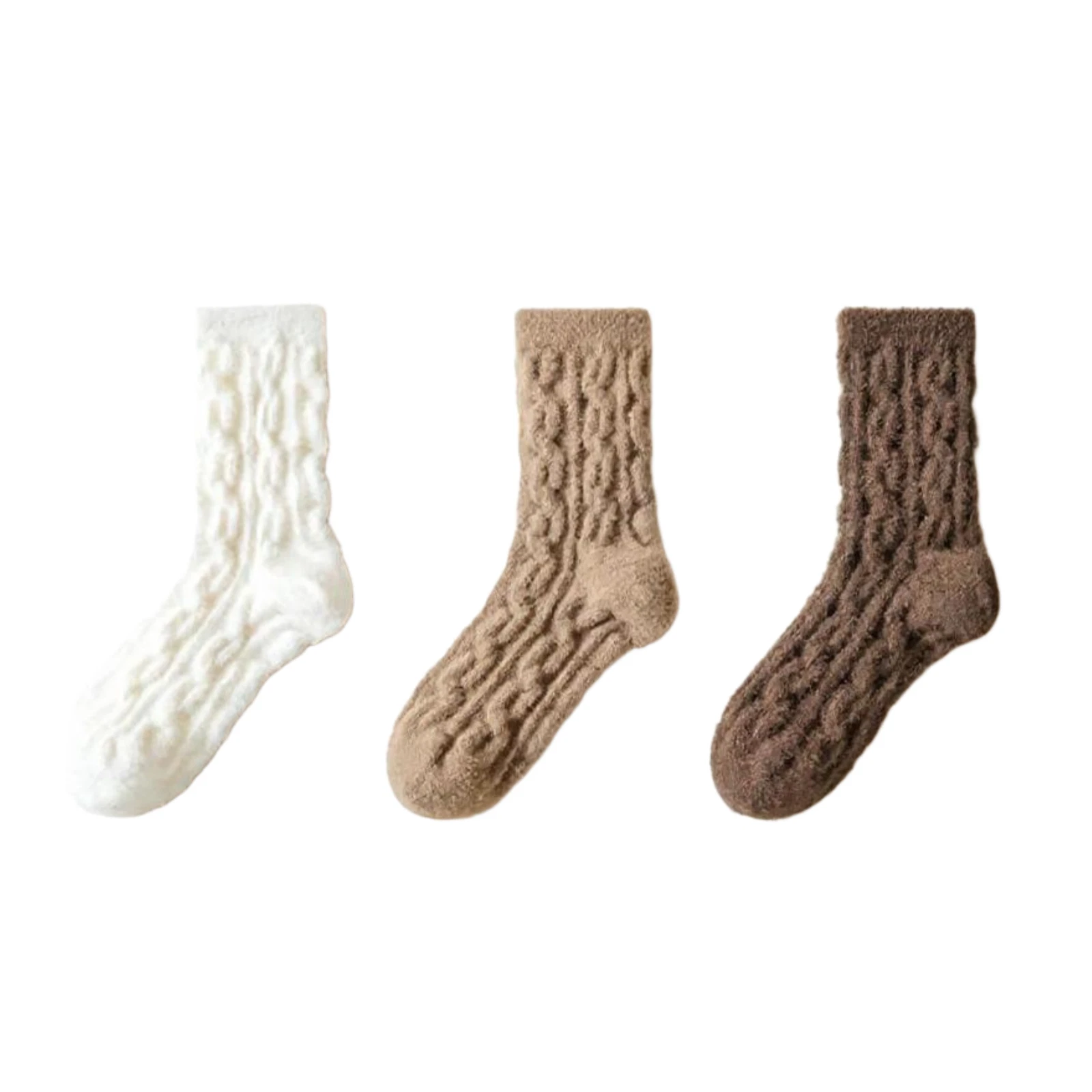 Women's Ankle Socks, Thermal Tube, Calf Height, Winter