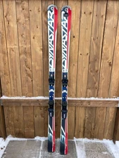 VINTAGE Interesting 67" Alpine Snow Skis Signed DYNASTAR Great for Decoration