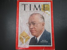Time Magazine September 8, 1958-Milton Eisenhower- Johns Hopkins President