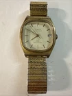 VINTAGE TIMEX 1980s DATE AUTOMATIC MECHANICAL SELF-WINDING MEN'S GOLD Tone WATCH