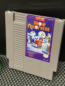 Snow Brothers - CART & MANUAL  (NES Nintendo, 1991) - Authentic - Super Clean!