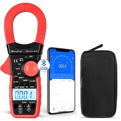 Digital Multimeter Tester AC DC Volt Ohm Amp Clamp Meter Auto Range Ammeter Freq