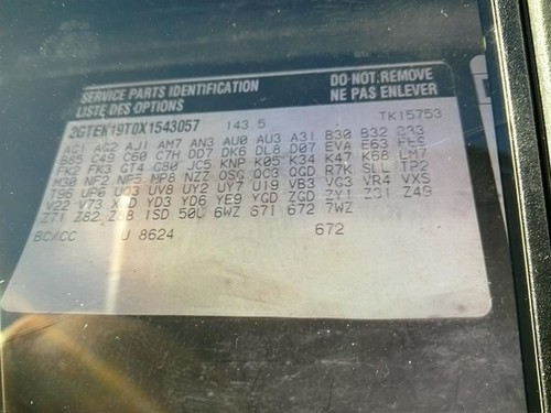 Alternator 105 Amp Opt K68 Fits 99 SIERRA 1500 PICKUP 1148642 - Picture 6 of 12