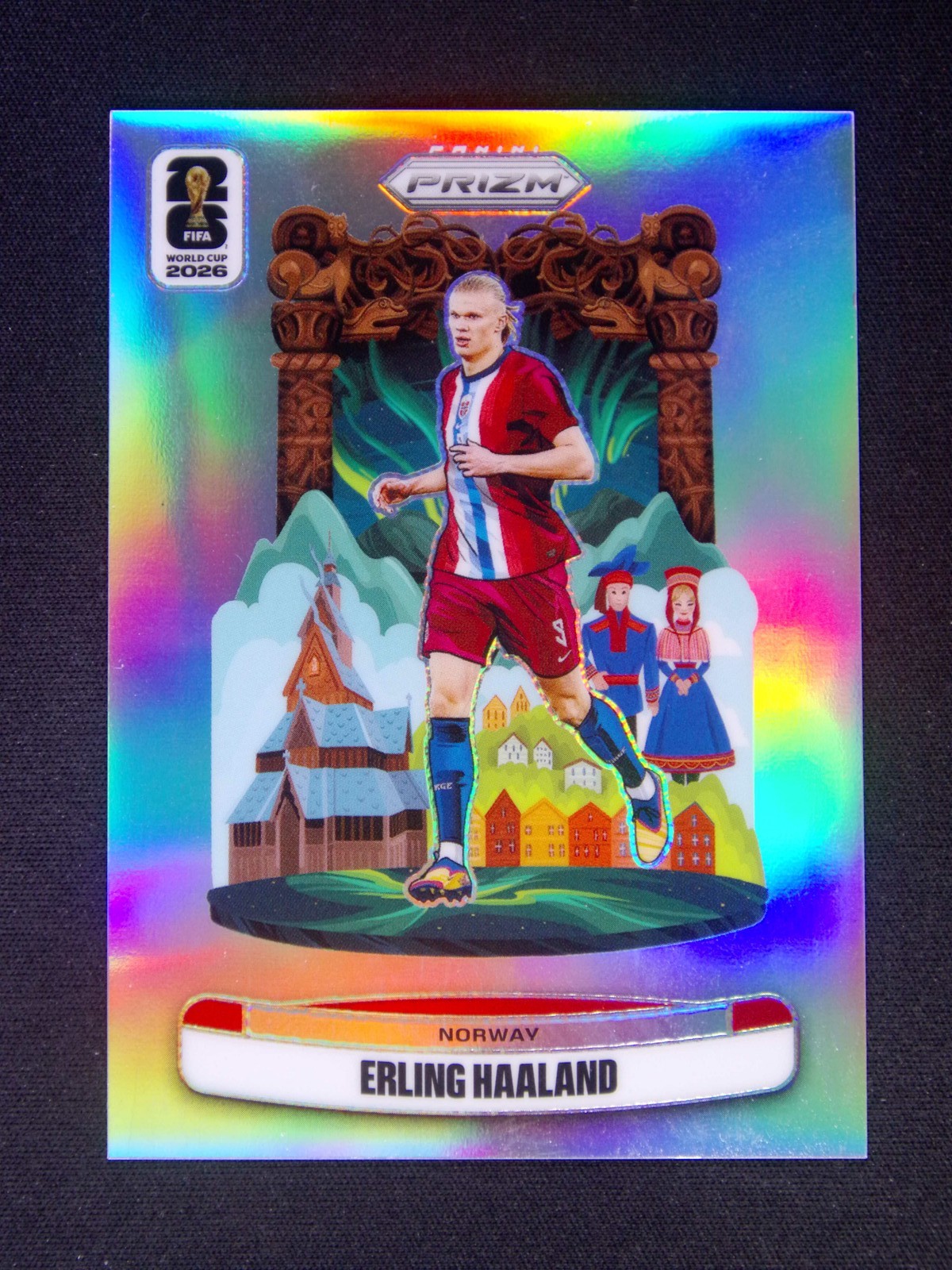 2026 Panini Prizm FIFA World Cup Erling Haaland #19 National Landmarks SSP