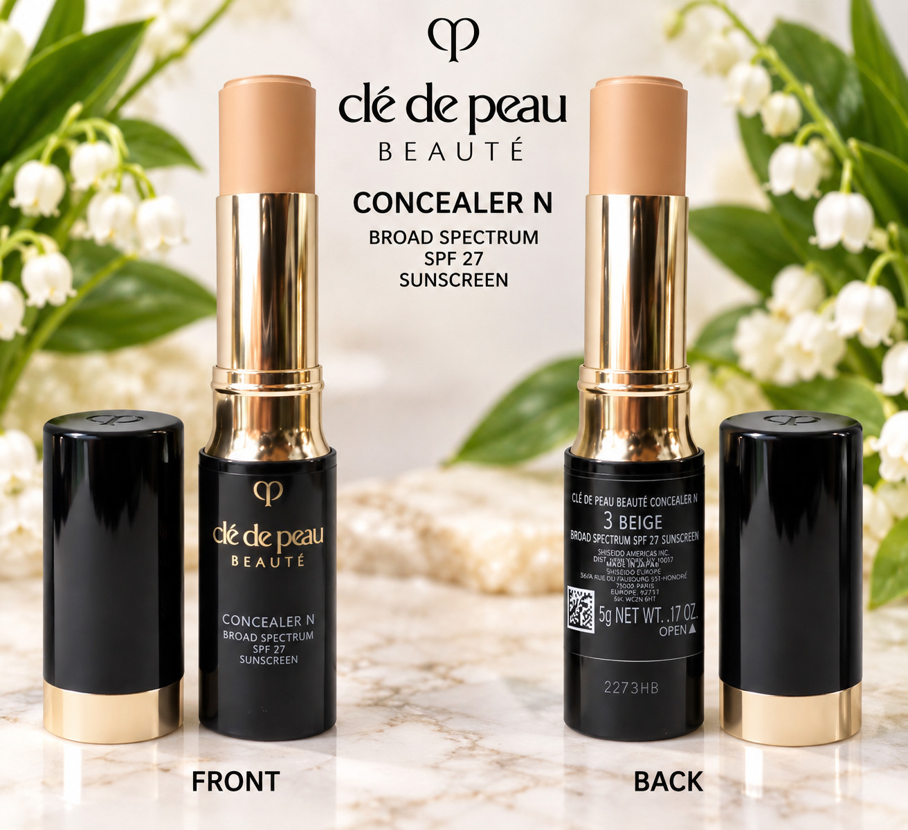 CLE DE PEAU CONCEALER N #3 BEIGE BROAD SPECTRUM SPF 27 .17 OZ / 5 G NWB