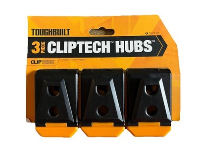 Toughbuilt Belt Clip TB-CT-150 Cliptech Hubs Clips One Touch Type 3pcs
