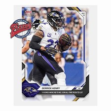 Derrick Henry 3rd All-Time Rushing TDs 2026 NFL Topps NOW Card 7 Presale