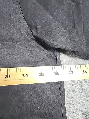 Paul Dione Mens 17 Black Sateen 100% Egyptian Cotton Long Sleeve Button Up Shirt - Picture 5 of 9