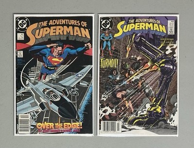  DCU Comic Keys Adventures Superman #447 456 (1988) VF-(6.5-8.5) Newsstand