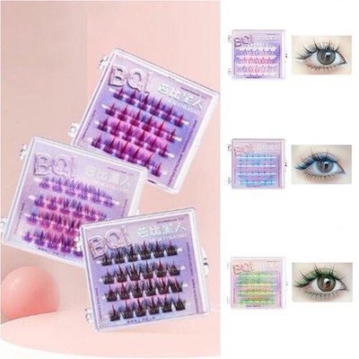 Eyelash False Eye Colorful Individual Extension Lashes 3D Fluffy