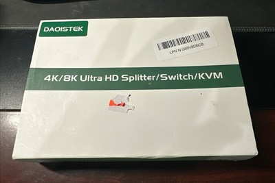 HDMI Splitter 1 in 2 Out 4K 120hz Audio Extrator hue sync Box 8k hdmi Splitte...