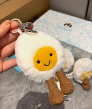 Jellycat Plush Keychain Cute Soft Animal Food Bag Charm Mini Keyring