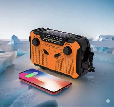 Multifunction Radio Hand Crank Solar USB FM/ AM Radio Emergency Flashlight Power