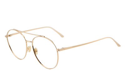 TOM FORD TF 757 28A CLEO GOLD GUNMETAL AUTHENTIC FRAMES EYEGLASSES 59-16